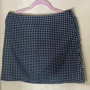 Cotton On Blue and White A-Line Mini Skirt